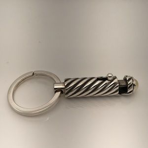 David yurman key chain sterling silver 14 k